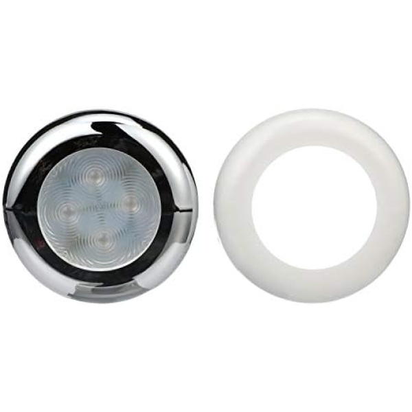 Seachoice LED Courtesy Interior Light Chrome/White Bezel