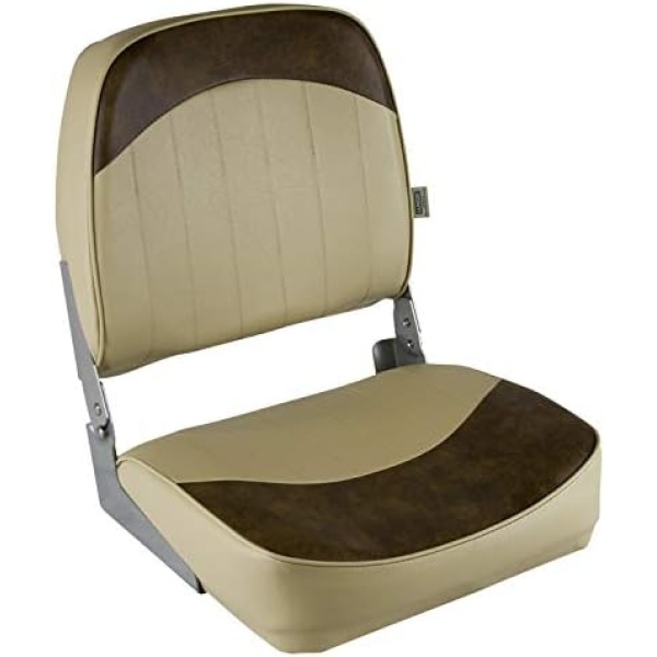 Wise 8WD734PLS-662 Standard Low Back Boat Seat, Sand/Brown