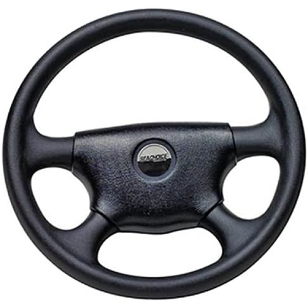 SEACHOICE Universal UV-Resistant 4-Spoke Marine Boat Steering Wheel