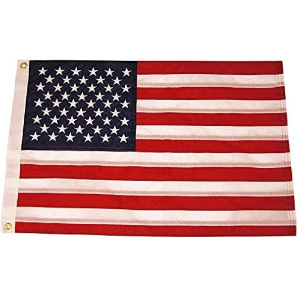 Taylor Made Sewn American Flag for Boats, 16" x 24", Marine-Grade Nylon, Fade